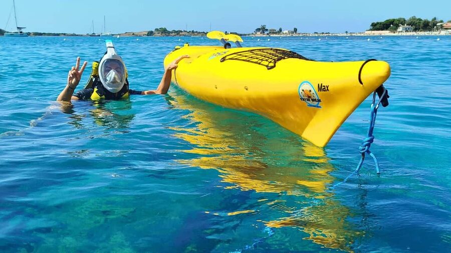 Chia: kayak tour to Tuerredda with snorkeling - What the $77 price includes