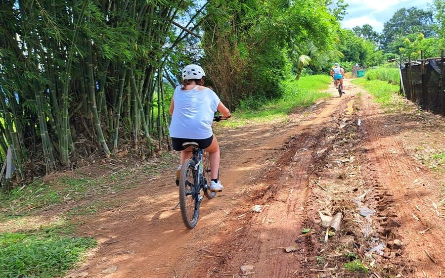 Chiang Mai: Sticky waterfall, lake kayak and cycling tour - The practical finish at the adventure base