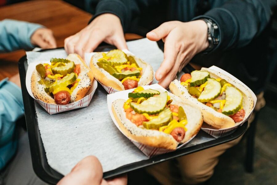 Chicago: Classic Food & Walking Tour with Free Bike or Kayak - Five Chicago foods, served as a full meal