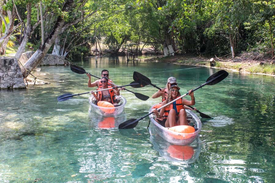 Clear Kayak at Bacalar Lagoon - The 15-minute safety briefing