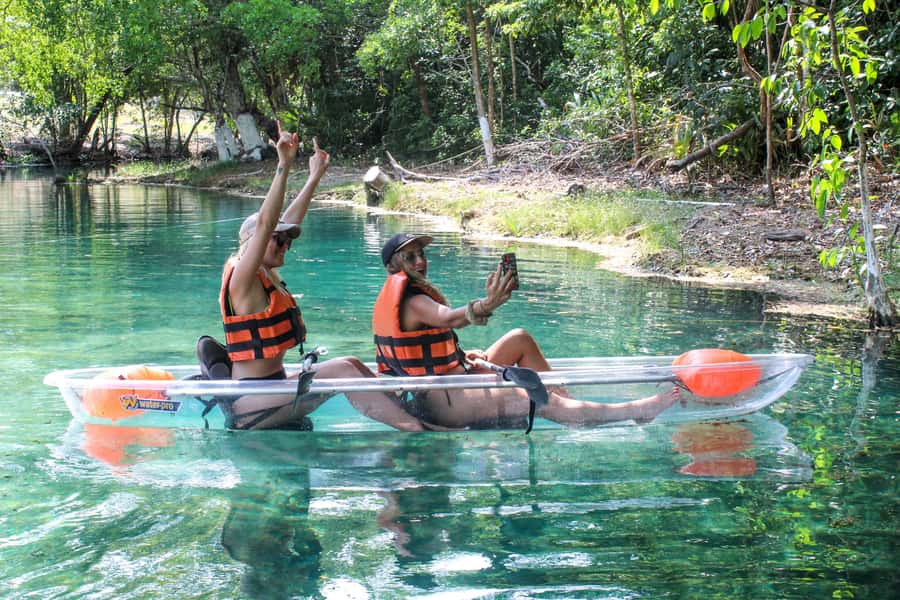 Clear Kayak at Bacalar Lagoon - What the $62 price gets you
