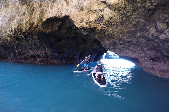 Cliffs & Caves Stand Up Paddle Adventure - The five-minute safety briefing at Praia da Coelha
