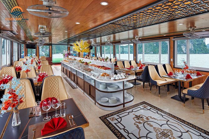 Cozy Bay Halong 5-Star Day Cruise, Buffet, Cave, Kayak, Swimming - Why this one-day Halong Bay plan works