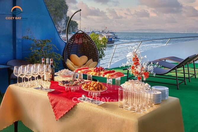 Cozy Bay Halong 5-Star Day Cruise, Buffet, Cave, Kayak, Swimming - Kayaking or bamboo boat through the bay