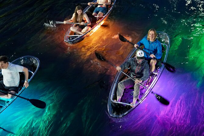 Crystal Kayak Glow Tour - Why the San Marcos River makes a good night paddle