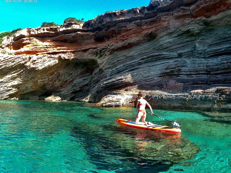 Curso de PaddleSurf, Visita Cuevas y Calas secretas, Snorkel - Snorkeling in clear water