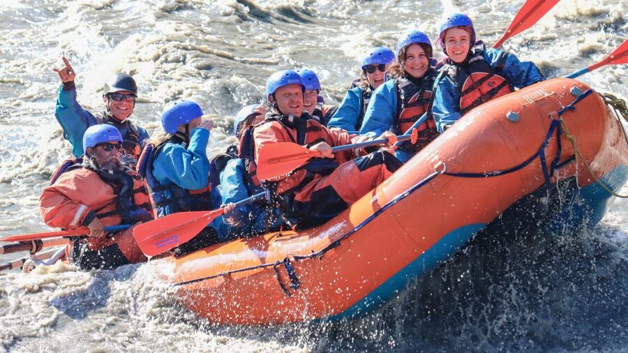 Denali, Alaska: Canyon Wave Raft Class III-IV Paddle/Oar - Dressing for cold Alaska water