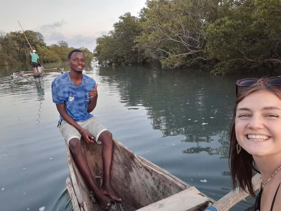 Diani: Sunset Cruise along Kongo River on Wooden Canoe boat - Starting from your Diani hotel by tuk tuk