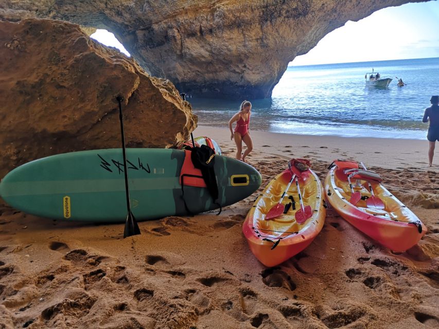 Discover Benagil Caves on a Guided Paddle-boarding Tour - Praia da Marinha and the coastal rock formations