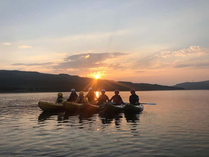 Donegal: Sunset Kayak Trip on Dunlewey Lake - Paddling back in the fading light