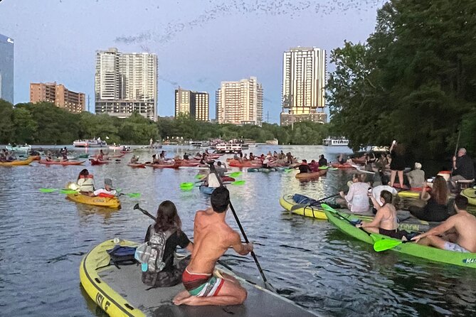 Downtown Austin Giant Paddleboard Sunset Tour with Bats - Starting at 5 East Avenue
