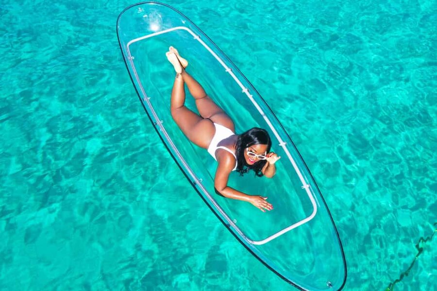 Drone Clear Kayak Barbados Photoshoot - What the Barbados drone photoshoot actually is