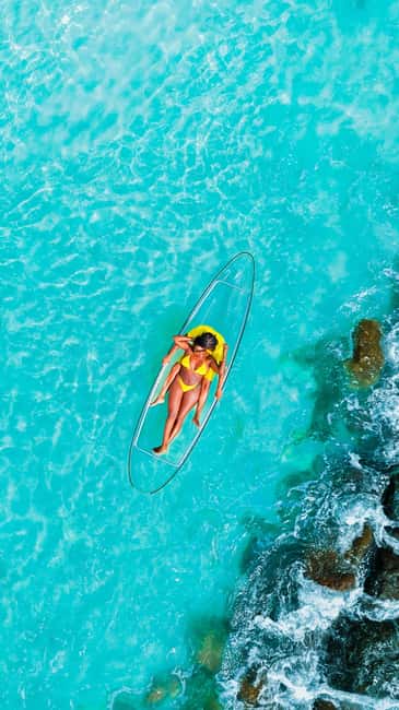 Drone Clear Kayak Barbados Photoshoot - Getting to the right beach on Barbados’s South Coast