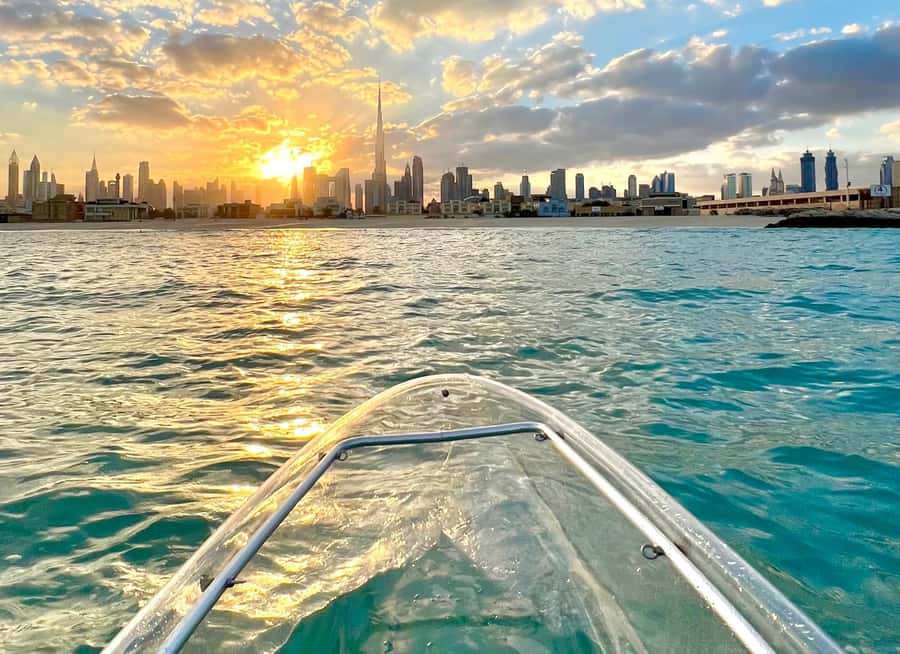 Dubai: Clear Kayaking Experience with Burj Khalifa View - Key points before you book