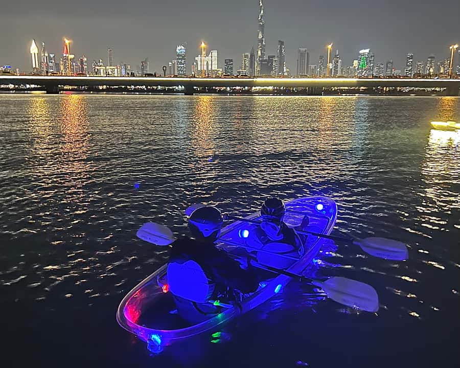 Dubai: Night Kayaking Tour - The safety briefing comes before the skyline
