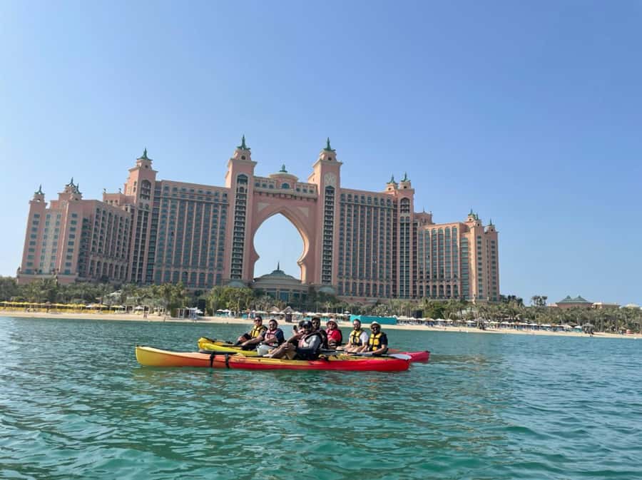 Dubai: Palm Jumeirah Guided Kayaking Tour - Atlantis, Burj Al Arab, and Burj Khalifa from the water