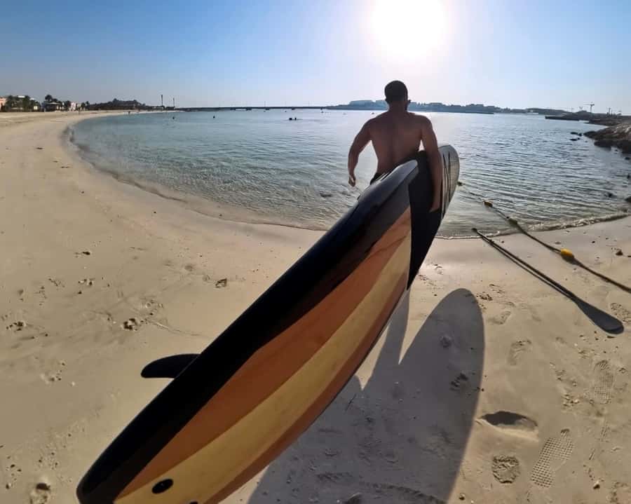 Dubai: Stand-Up Paddle Boarding with Burj Khalifa View - What the $37 price really gets you
