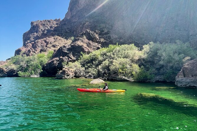 Emerald Cave Kayaking Tour from Las Vegas, Best Dam 1/2 Day Trip - The Gaugers Station hike and Hoover Dam connection