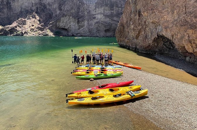 Emerald Cave Self-Guided Kayak Tour in Black Canyon - Finding the green water inside Emerald Cave
