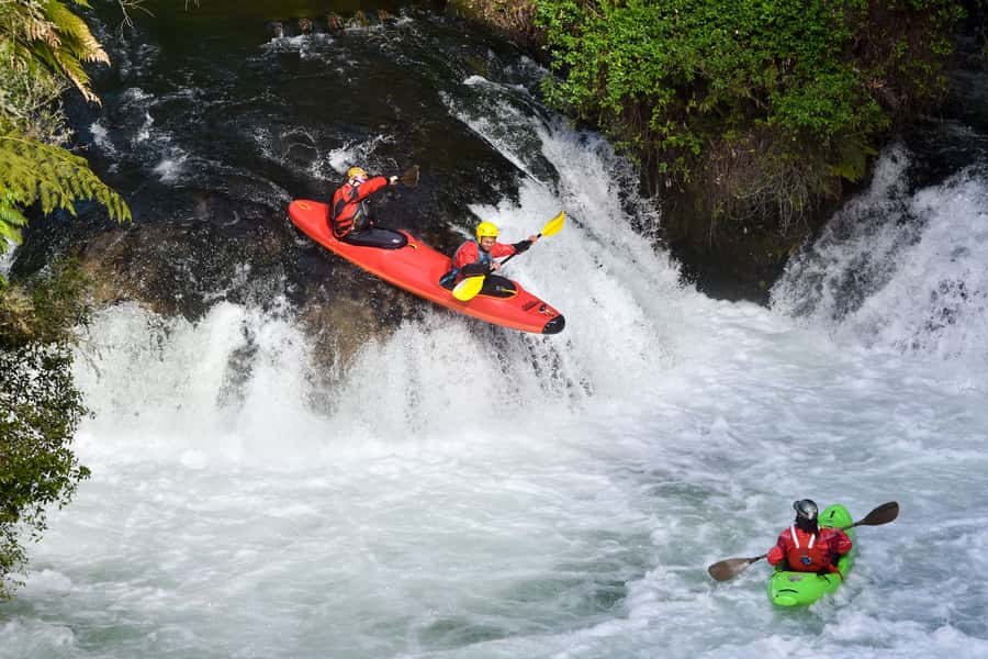 Epic Tandem Kayak Tour down the Kaituna River Waterfalls - Why Tutea Falls Makes This Tour Different