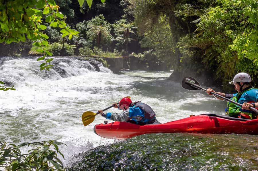Epic Tandem Kayak Tour down the Kaituna River Waterfalls - Arriving at 780 State Highway 33