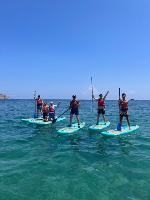 Es Figueral: Standup Paddleboarding Adventure - Ses Mayoles, small caves, and changing conditions