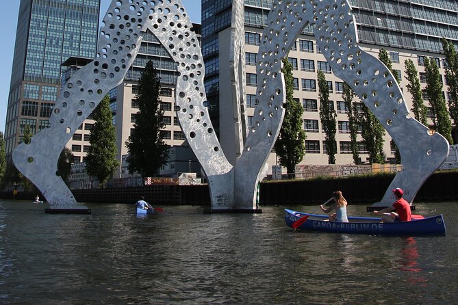 Explore Berlin by canoe - Molecule Man from an unusual angle