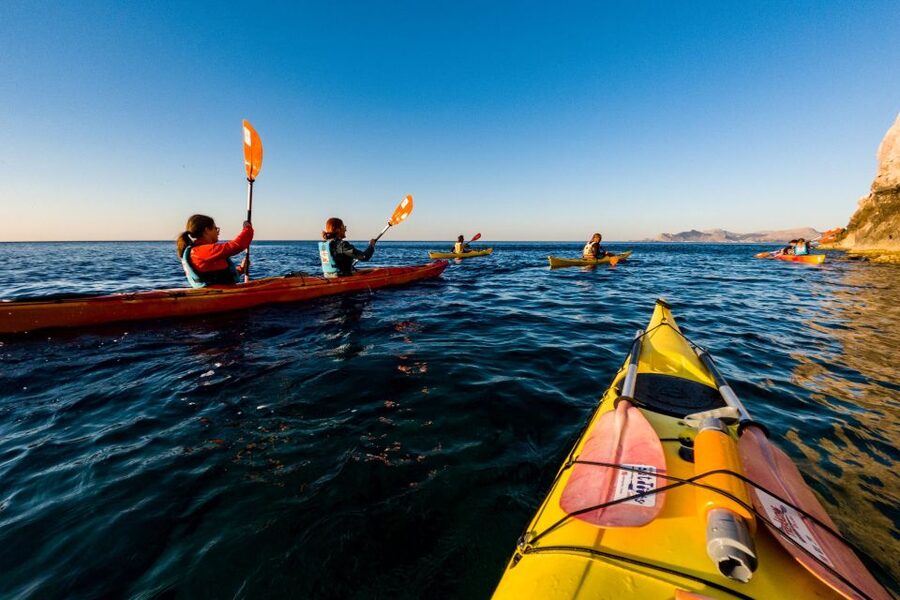 Faliraki: Sunrise Sea Kayaking Experience with Breakfast - Snorkeling in the first morning light