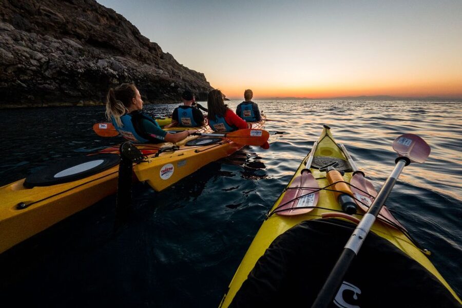 Faliraki: Sunrise Sea Kayaking Experience with Breakfast - Breakfast at Ladiko Beach