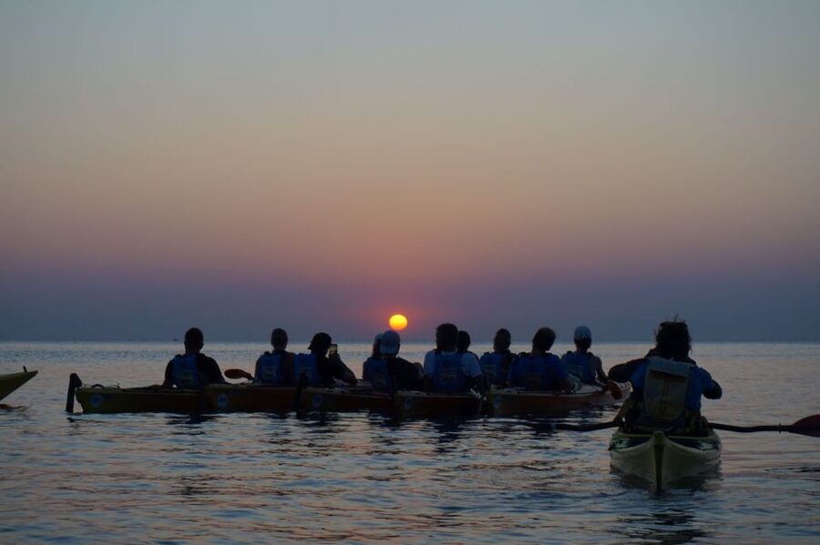 Faliraki: Sunrise Sea Kayaking Experience with Breakfast - The return route and Seal’s Cave