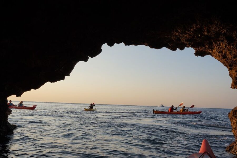 Faliraki: Sunrise Sea Kayaking Experience with Breakfast - Setting off from Kathara Beach