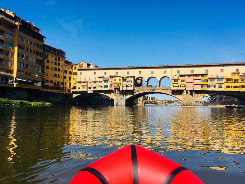 Florence: Ponte Vecchio and City Sights Guided Kayak Cruise - Paddling your own inflatable kayak