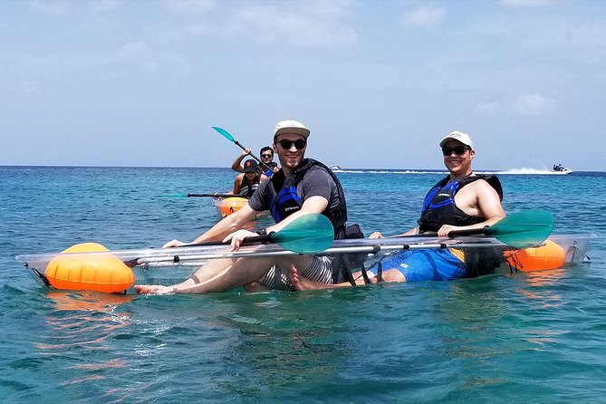 Folkestone Coral Reef Clear Kayak Tour - A clear view from Colony Club Beach