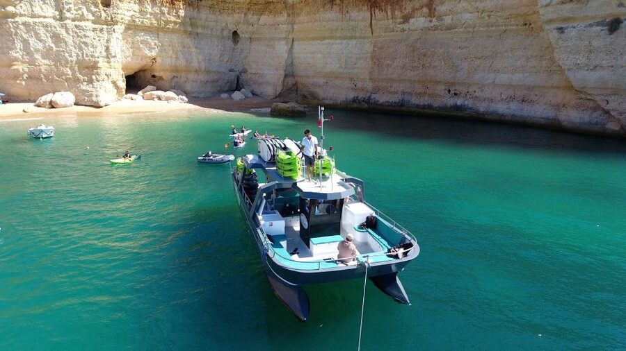 From Albufeira: Benagil Hidden Caves Tour by Kayak - Paddling near Praia da Marinha