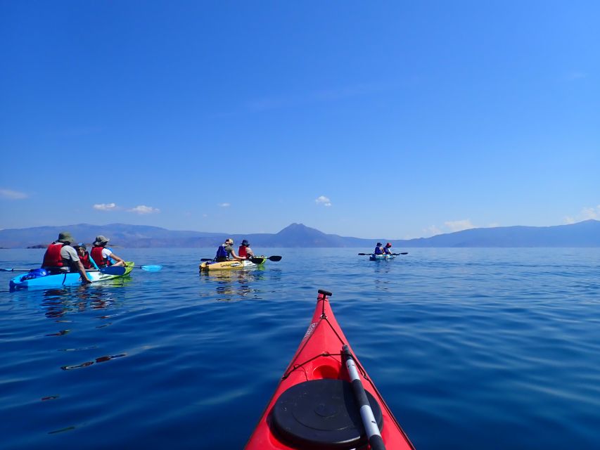 From Athens: Corinthian Gulf Guided Sea Kayaking Tour - The first 30 minutes toward Strava beach