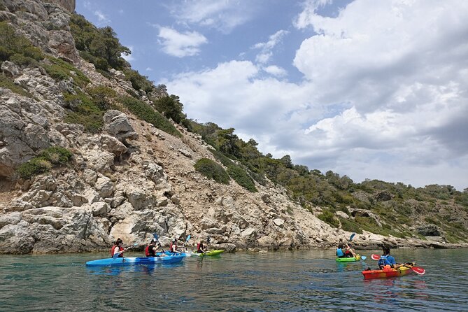 From Athens Half Day Sea Kayak Tour at the Corinthian Gulf - Snorkeling, snacks, and a useful pause