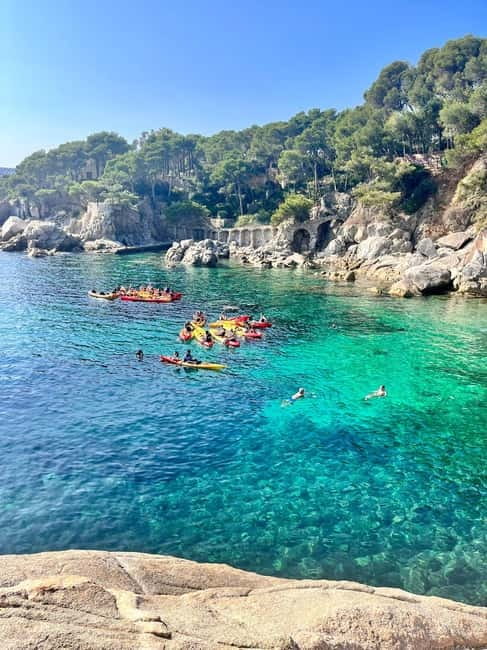 From Barcelona: Costa Brava Kayak & Snorkel Tour with Picnic - Four hours among coves, caves, and cliffs