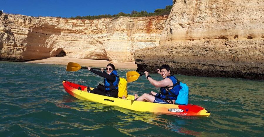 From Benagil: Benagil Caves Kayak Tour - The second hour: Praia da Marinha and a beach stop