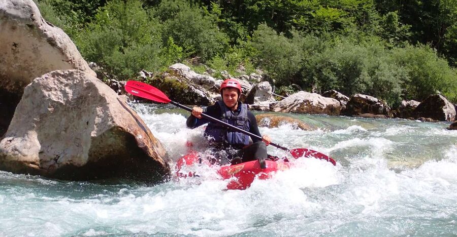 From Bovec: Whitewater kayaking on the Soča River - Starting in Bovec with HungaroRaft