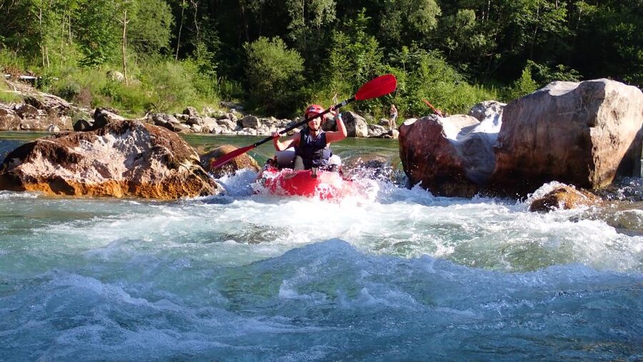From Bovec: Whitewater kayaking on the Soča River - Your first minutes on the Soča