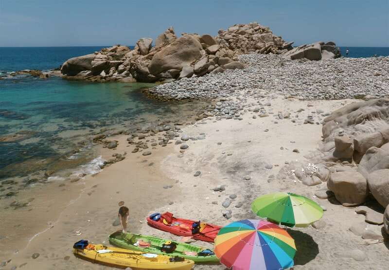 From Cabo: Cabo Pulmo Marine Park Snorkeling and Kayaking - Paddling toward La Sirenita and the sea lions