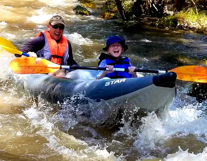 From Cottonwood: Guided Kayaking Tour on the Verde River - Paddling through the class I and II rapids