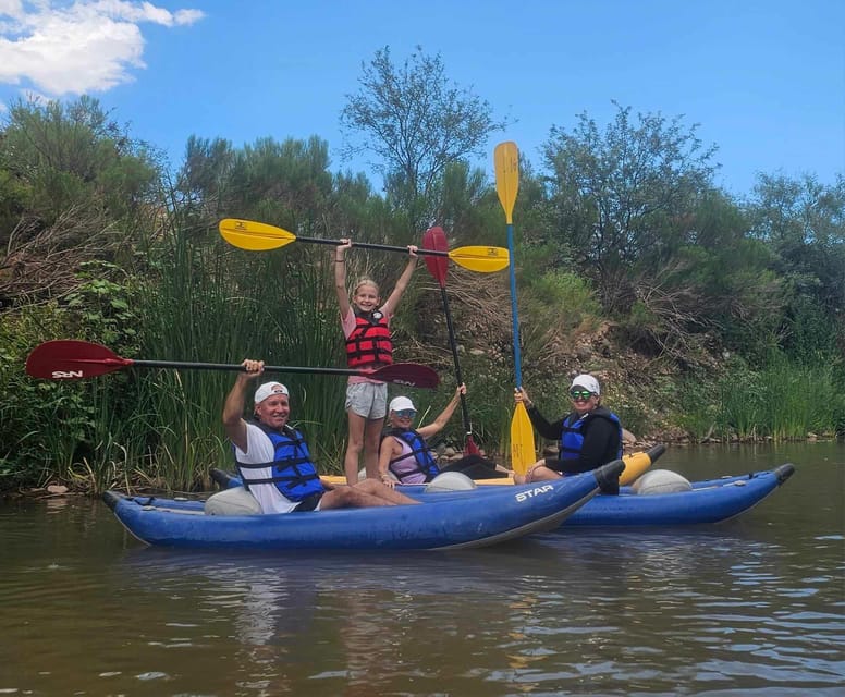 From Cottonwood: Guided Kayaking Tour on the Verde River - Photos and the return to Cottonwood