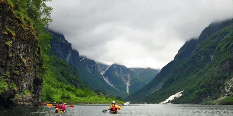 From Flåm: Nærøyfjord 3 Day Kayaking and Camping Tour - Hiking above the water