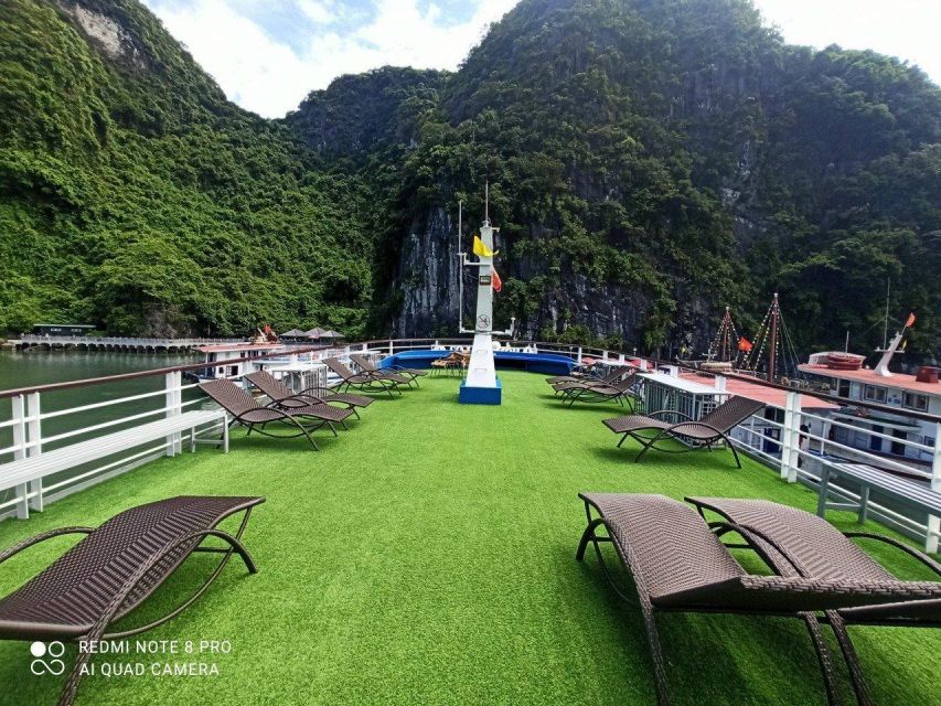 From Hanoi: Halong Bay 1 Day Trip Visit Cave, Island, Kayak - Titop Island: climb or swim
