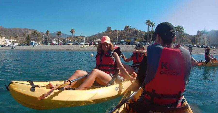 From La Herradura: Maro Cerro Gordo Kayak Tour - Playa de Calaiza and the old mill