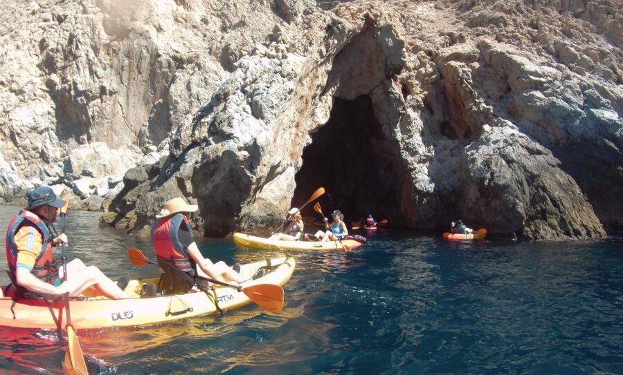 From La Herradura: Maro Cerro Gordo Kayak Tour - Cerro Gordo cliffs and the search for mountain goats