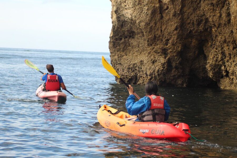 From Lagos: Algarve Coast and Caves by Kayak - Inside the grottos and along the cliffs