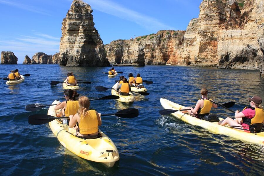 From Lagos: Algarve Coast and Caves by Kayak - The tow back is more than a small extra