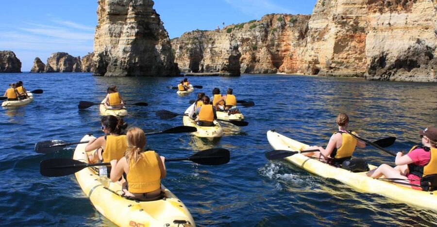 From Lagos: Algarve Coast and Caves by Kayak - What happens during the 2.5-hour outing